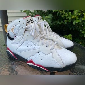 Size 11.5 - Jordan 7 Retro Cardinal 2011 pre owned Men’s Basketball shoes